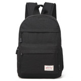 Universal Multi-Function Canvas Cloth Laptop Computer Shoulders Backpack Students Bag for 13-15 inch, Size: 36x25x10cm(Black)