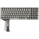 US Keyboard with Backlight for Asus GL551 GL551J GL551JK GL551JM GL551JW GL551JX G552 G552V G552VW G552VX FZ50JX GL752VW GL742VW(Silver)