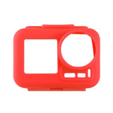 PULUZ Silicone Protective Case for DJI Osmo Action with Frame(Red)