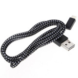 1m 2A USB to USB-C / Type-C Nylon Weave Style Double Elbow Data Sync Charging Cable