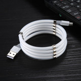 USB to Micro USB Magnetic Attraction Data Cable, Cable Length: 1m