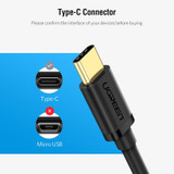 UGREEN 13cm USB 3.0 Female to USB-C / Type-C Male OTG Converter Adapter Cable (Black)