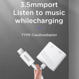 JOYROOM SH-C1 Type-C / USB-C to 3.5mm Digital Audio Converter Adapter (White)