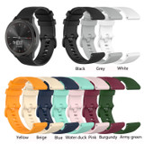 For Ticwatch GTH Checkered Silicone Watch Band(Amy Green)