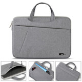 JRC MR30 Laptop Bag Waterproof Shock Absorbing Notebook Hand Inbound Bag, Size: 14 inch(Light Grey)