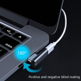 20 Pin Elbow Magnetic USB-C / Type-C Adapter Support Charging and 4K Video Transferring(Black)