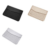 Hand-Woven Computer Bag Notebook Liner Bag, Applicable Model: 11 inch (A1370 / 1465)(Silver)