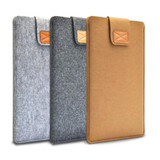 Vertical Felt Laptop Bag Tablet Sleeve Bag, Size: 14 Inch(Light Grey)