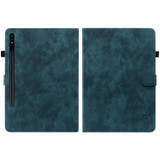 For Samsung Galaxy Tab S7/Tab S8 Tiger Pattern Flip Leather Tablet Case(Dark Blue)
