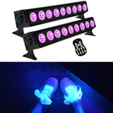 UV Purple Light Strip Lamp Christmas Decoration Reflection LED Stage Atmosphere Light, Style: Remote Control Type (US Plug)