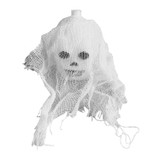 Halloween LED White Yarn Skull Ghost Festival Horror Atmosphere Decorative Lights, Style: 2.5m 10 Lights (Colorful)