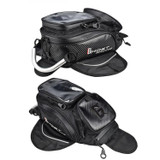 GHOST RACING GR-YXB08 Motorcycle Bag Touch Navigation Fuel Tank Package Dust Waist Bag(With Magnet (Black))