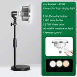 Mobile Phone Live Support Shooting Gourmet Beautification Fill Light Indoor Jewelry Photography Light, Style: 355W Mushroom Lamp + Stand