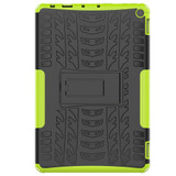 For Amazon Fire HD 10 2021 Tire Texture Shockproof TPU+PC Protective Case with Holder(Green)