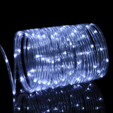 Holiday Party Decoration Tube String Lights LED Garden Decoration Casing Light with Remote Control, Spec: 7m 50 LEDs USB Powered(White Light)