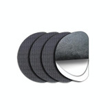 10 PCS 020 Wear-resistant Non-slip Rubber Shoe Bottom Sticker Pads High Heels Forefoot Anti-skid Pad(Black)