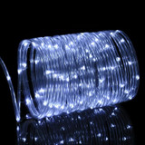 Holiday Party Decoration Tube String Lights LED Garden Decoration Casing Light with Remote Control, Spec: 12m 100 LEDs USB Powered(White Light)