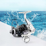 13-Axis Anti-Seawater Fishing Wheel Full Metal Spinning Wheel Iron Board Ship Fishing Wheel, Specification: 6000 Type