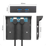 2 Ports USB 3.0 Front Panel Data Hub