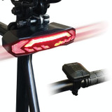 SF31 Bicycle Rail Light Brake Steering Sensor Anti-Theft Alarm Wireless Remote Control Warning Bell(Black)