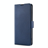 For Xiaomi Mi 11 Ultra Ultra-thin Voltage Side Buckle PU + TPU Horizontal Flip Leather Case with Holder & Card Slot(Blue)