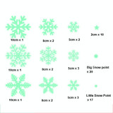 1set Christmas Luminous Fluorescent Snowflake Decoration Sticker,Style: BQ028 Static Electricity