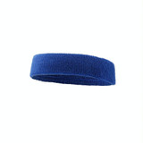 2 PCS Enochle Sports Sweat-Absorbent Headband Combed Cotton Knitted Sweatband(Blue)