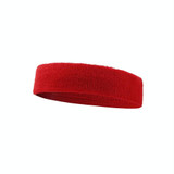 2 PCS Enochle Sports Sweat-Absorbent Headband Combed Cotton Knitted Sweatband(Red)