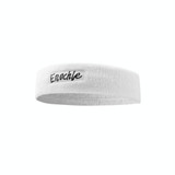 2 PCS Enochle Sports Sweat-Absorbent Headband Combed Cotton Knitted Sweatband(White)
