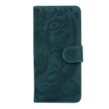 For Xiaomi Poco F4 GT / Redmi K50 Gaming Tiger Embossing Pattern Horizontal Flip Leather Phone Case(Green)