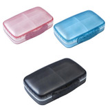 FY-8833 Detachable Medicine Storage Box Large Capacity Eight-compartment Plastic Pill Box(Black)