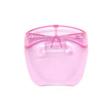 2 PCS Kids Anti-Saliva Splash Anti-Spitting Anti-Fog Face Shield Sunscreen Sunglasses (Pink)