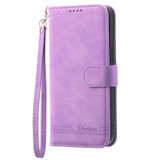 For Xiaomi Redmi Note 12 Pro 5G Global Dierfeng Dream Line TPU + PU Leather Phone Case(Purple)