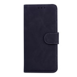 For OPPO Reno9 Pro Skin Feel Pure Color Flip Leather Phone Case(Black)