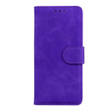 For OPPO Reno9 Pro Skin Feel Pure Color Flip Leather Phone Case(Purple)