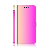 For OPPO Reno9 Pro Imitated Mirror Surface Leather Phone Case(Gradient Color)