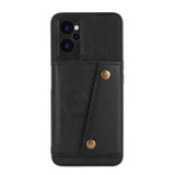 For Realme 10 5G Double Buckle Magnetic Phone Case(Black)