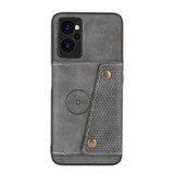 For Realme 10 5G Double Buckle Magnetic Phone Case(Grey)