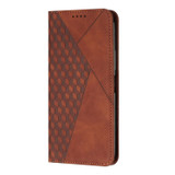 For Xiaomi Redmi Note 12S 4G Global Diamond Splicing Skin Feel Magnetic Leather Phone Case(Brown)