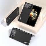 For Xiaomi Mix Fold 3 ABEEL Genuine Leather Litchi Texture Phone Case(Black)
