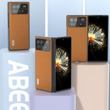 For Xiaomi Mix Fold 3 ABEEL Carbon Fiber Texture Protective Phone Case(Light Brown)
