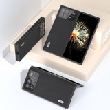 For Xiaomi Mix Fold 3 ABEEL Genuine Leather + PC Litchi Texture Phone Case(Black)