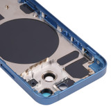 Back Housing Cover with SIM Card Tray & Side  Keys & Camera Lens for iPhone 13 Mini(Blue)