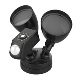 20W LED Smart Sensor Outdoor Floodlight with 1080P Security Camera, 4000K White Light (Black)