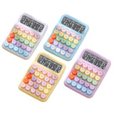 12-Bit Dopamine Flex Keyboard Calculator Candy Color Office Student Calculator(Sky Blue)