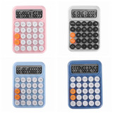 12-digit Mechanical Keyboard Calculator Office Student Exam Calculator Display(White Black)