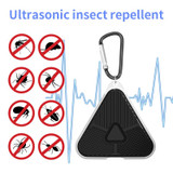 709 Outdoor Camping Ultrasonic Portable Mosquito Repeller(Black)