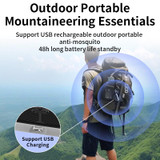 709 Outdoor Camping Ultrasonic Portable Mosquito Repeller(Black)
