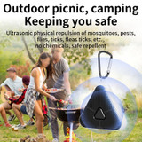 709 Outdoor Camping Ultrasonic Portable Mosquito Repeller(Black)