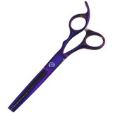 Professional Hair Cutting Scissor Hairdressing Kit Thinning Scissors Barber(Purple ThinningSXLC-601T))